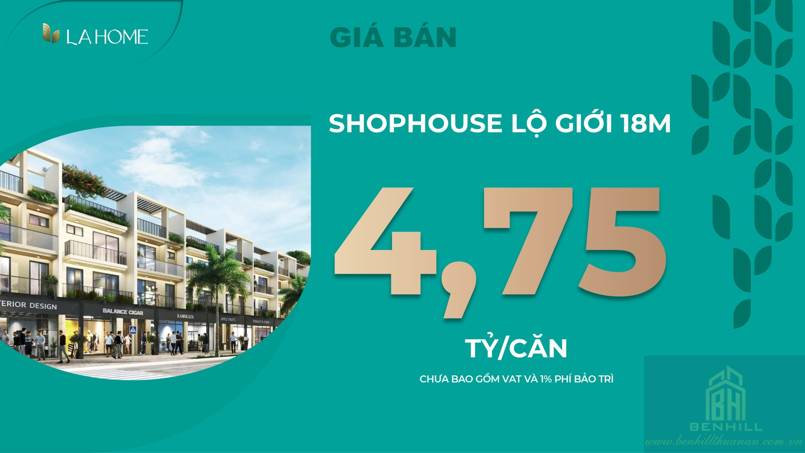 Giá Bán Shophouse La Home Long An Lộ Giới 18m Hấp Dẫn Từ Chủ đầu Tư